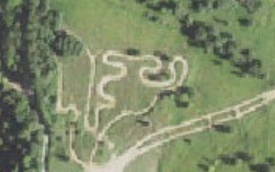 Bethlehem motocross track seen from above