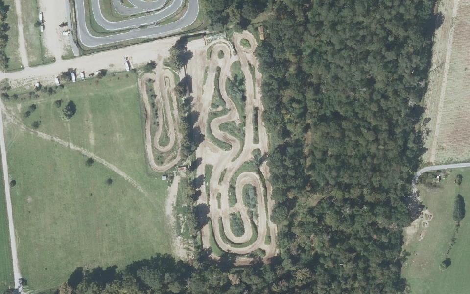 Sankt Leon-Rot motocross track seen from above
