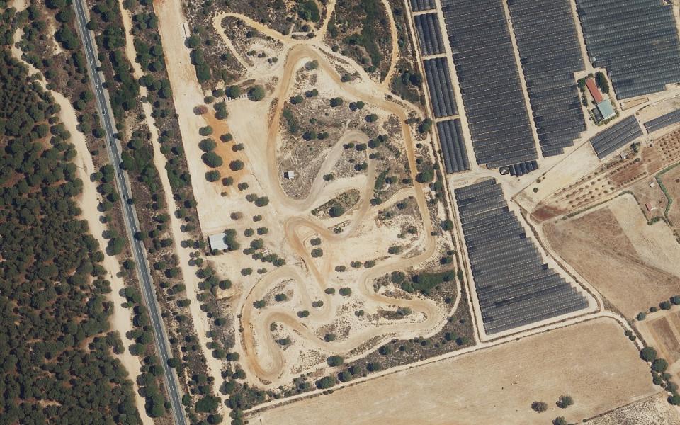 Almonte motocross track seen from above