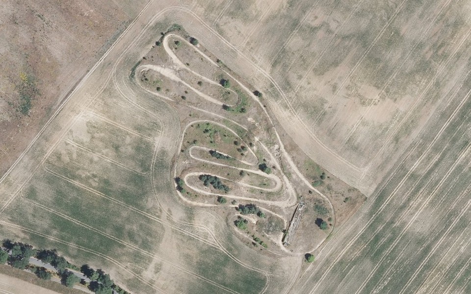 Motocross Anlage seen from above
