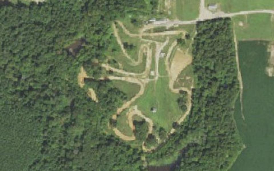 Matoaca motocross track seen from above