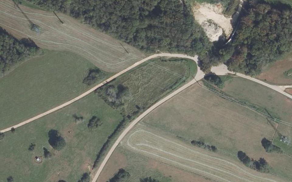 Montfaucon motocross track seen from above