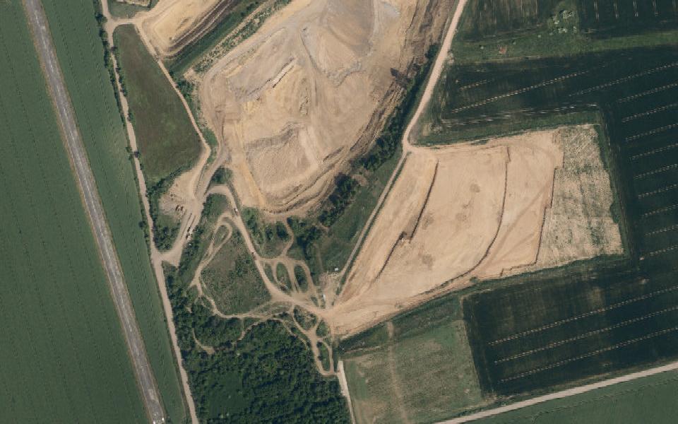 Motokrosová trať Boršice seen from above