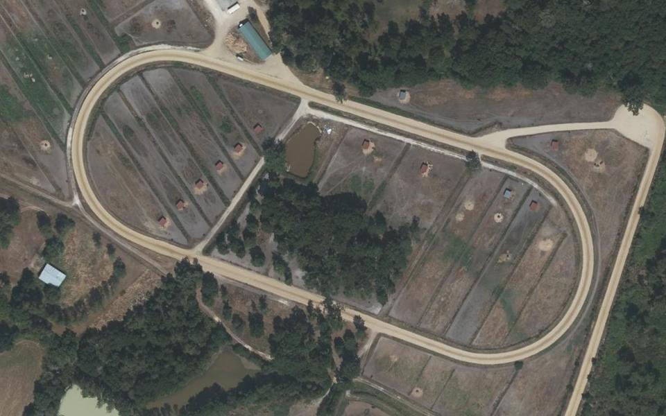 Montendre motocross track seen from above