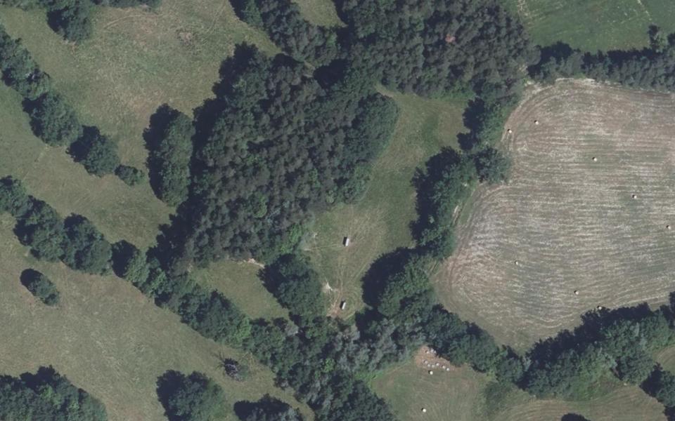 Clelles motocross track seen from above