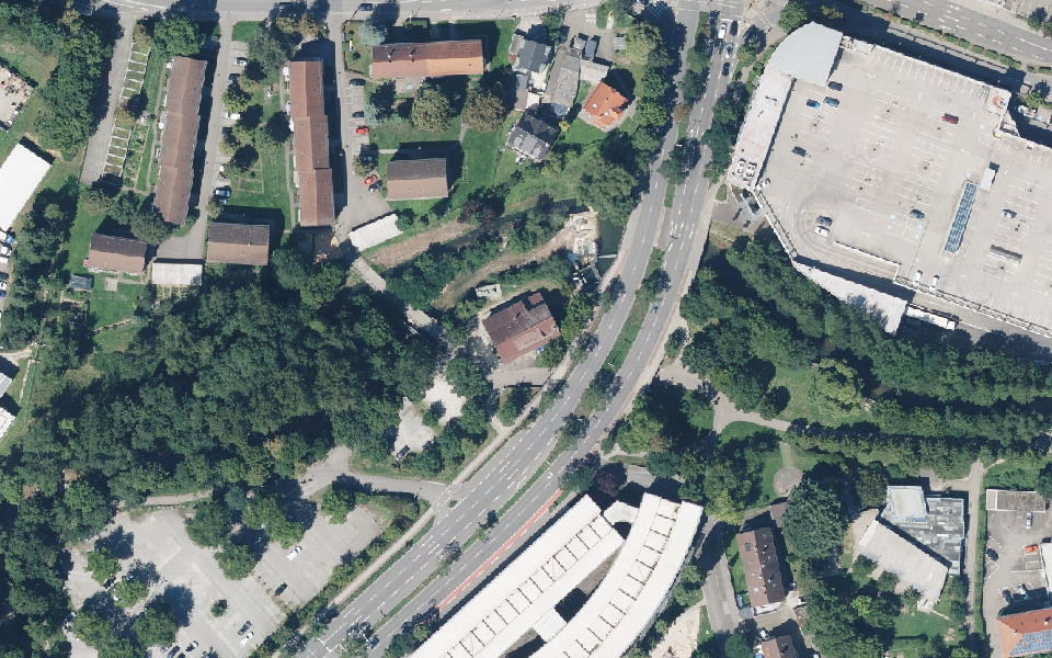 Lohmühle seen from above
