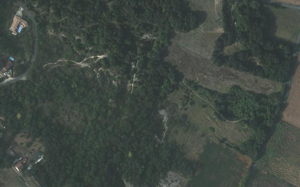 Saint-Vaize motocross track seen from above
