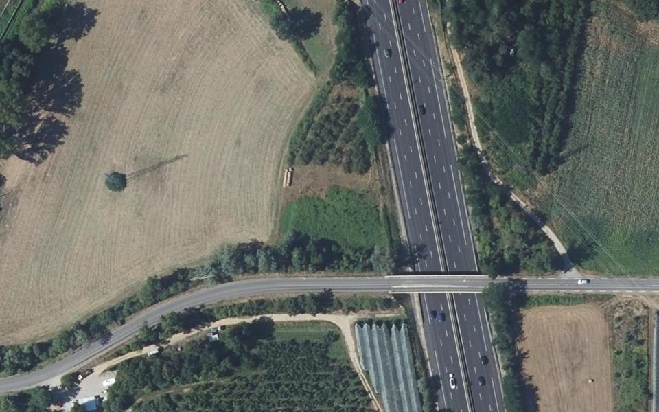 Terrain de motocross de Salaise-sur-Sanne vu du ciel
