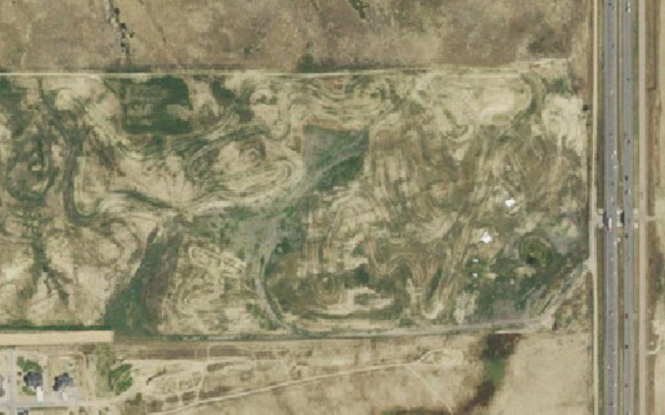 Berthoud Moto Park seen from above