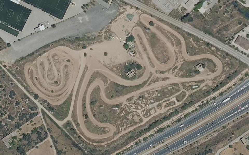 Terrain de motocross d’Inca vu du ciel
