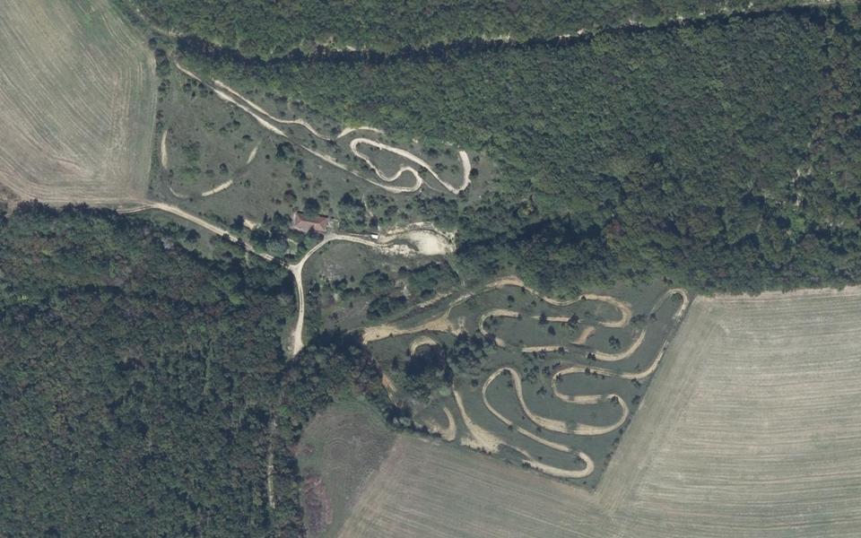 Terrain de motocross d’Avot vu du ciel