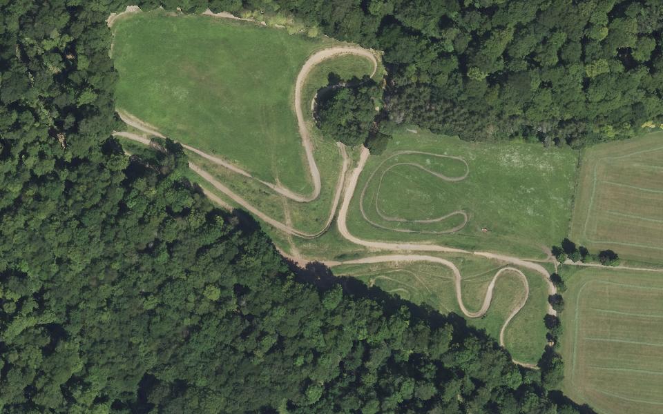 Terrain de motocross d’Hofbieber vu du ciel