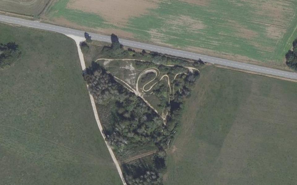 Saône motocross track seen from above