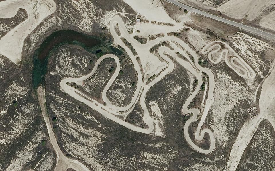 Falces motocross track seen from above
