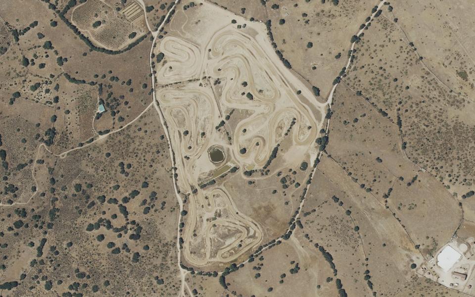 Circuito Motocross Madrid Park seen from above