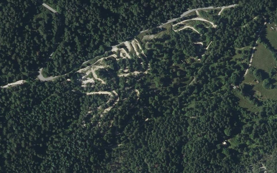 Annot motocross track seen from above
