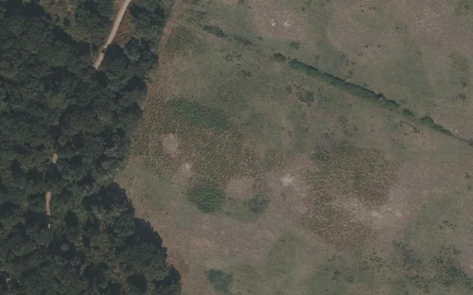 La Tremblade motocross track seen from above