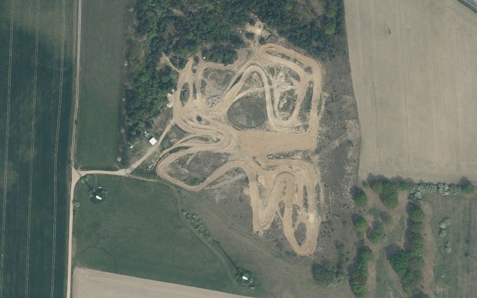Terrain de motocross de Treuenbrietzen vu du ciel