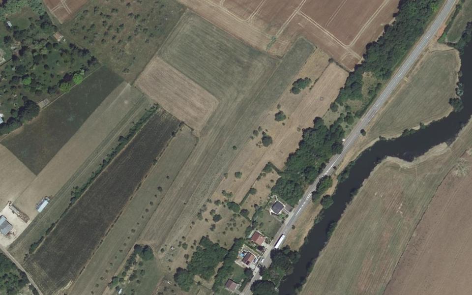 Poussay motocross track seen from above