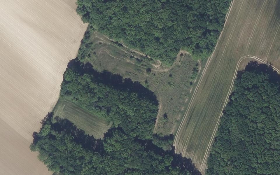Saint-Sardos motocross track seen from above