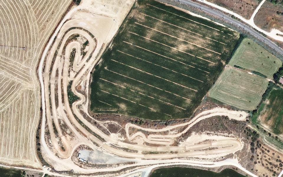 Motocross CEAMA Almacelles seen from above