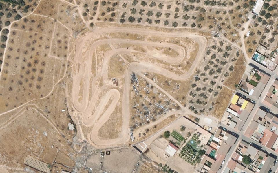 Atarfe motocross track seen from above