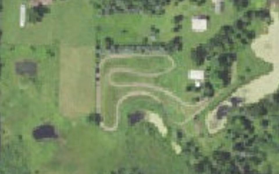 Terrain de motocross d’Aitkin vu du ciel