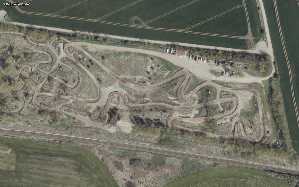 Terrain de motocross de Neuenkirchen vu du ciel