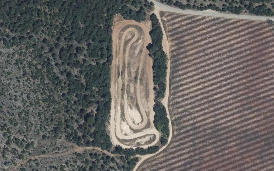 Valensole motocross track seen from above