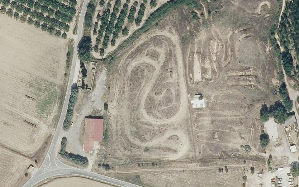 Lezaun motocross track seen from above