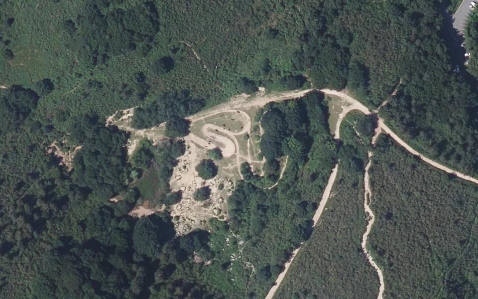 Ascain motocross track seen from above
