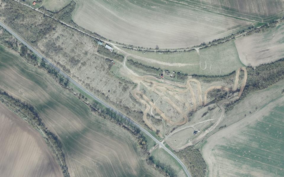 Motocross Bruchstedt vu du ciel