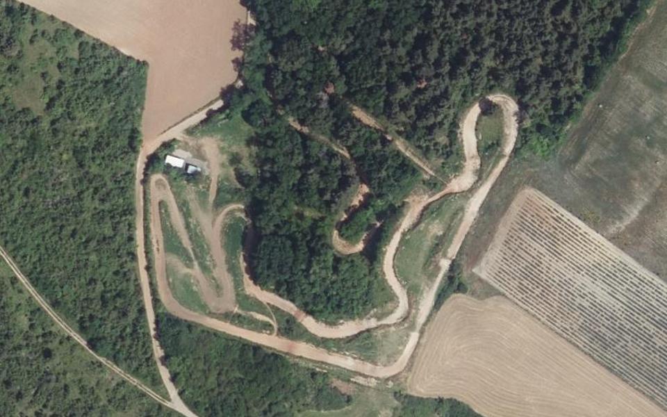 Champeix motocross track seen from above