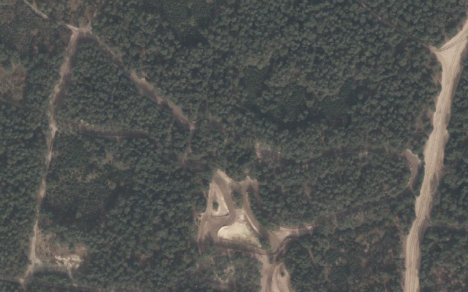 Cranendonck motocross track seen from above