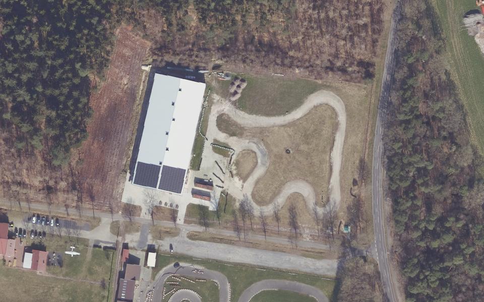 Emslandring Dankern Crossbahn vu du ciel