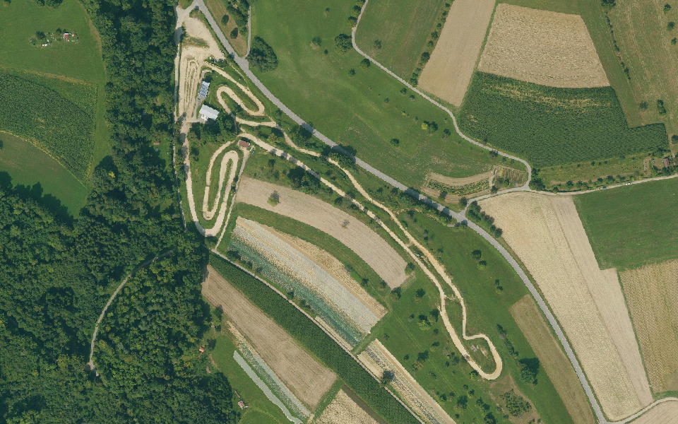 Motocross Strecke MSC Schopfheim seen from above