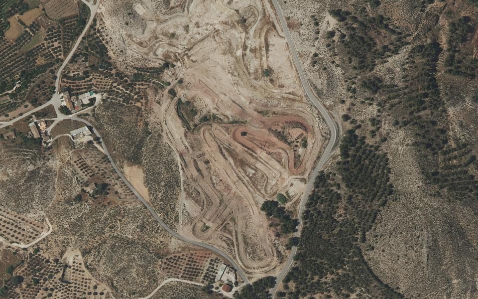Pista de Motocross de Cehegín vu du ciel