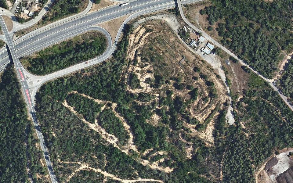 Circuit de motocros Can Mariano vu du ciel