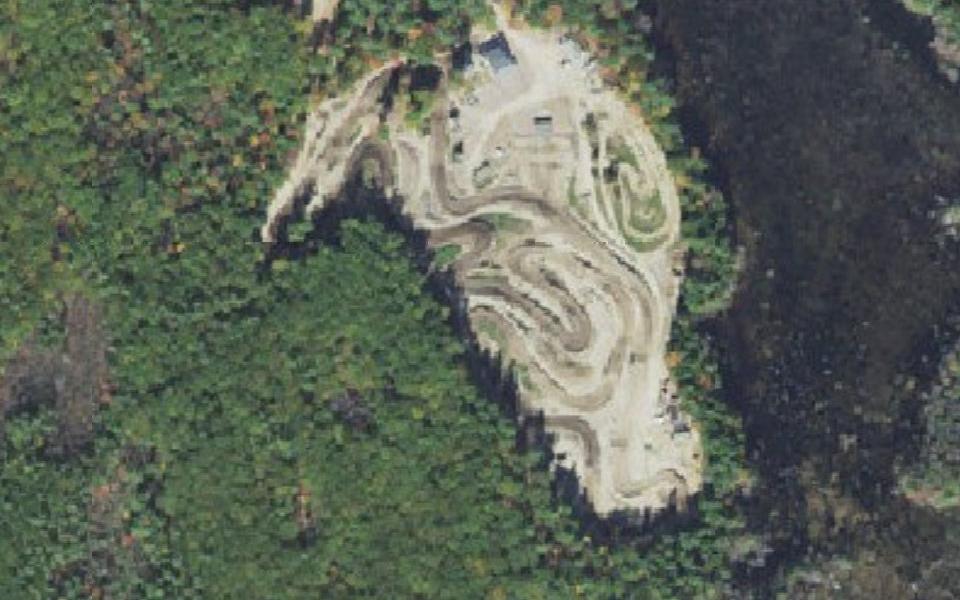 Crow Hill Motor Sports Park seen from above