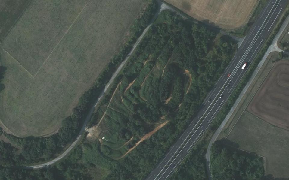 Taillebourg motocross track seen from above