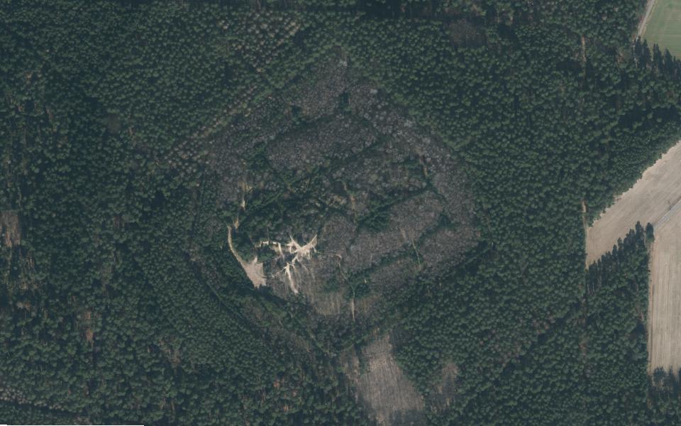 Linsburg motocross track seen from above