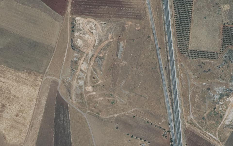 Terrain de motocross d’Argamasilla de Calatrava vu du ciel