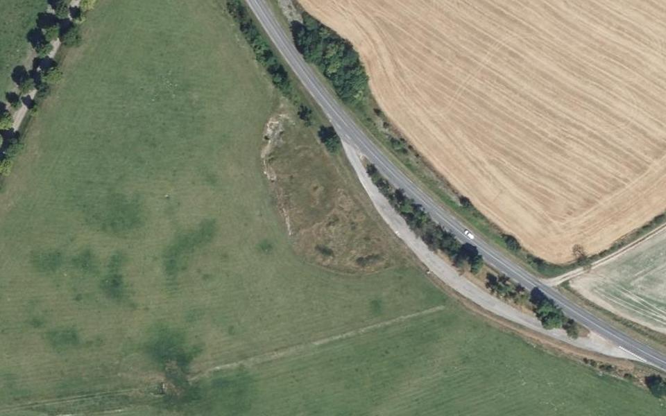 Moreuil motocross track seen from above