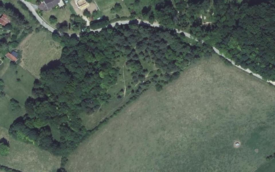 Naives-Rosières motocross track seen from above