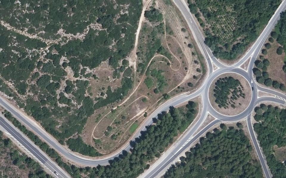 Teyran motocross track seen from above