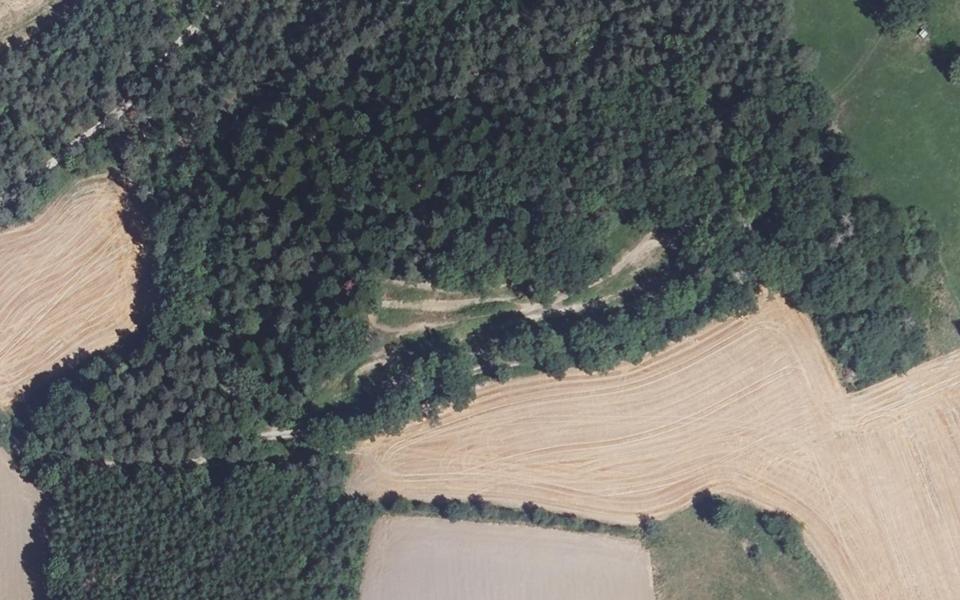 Prébois motocross track seen from above