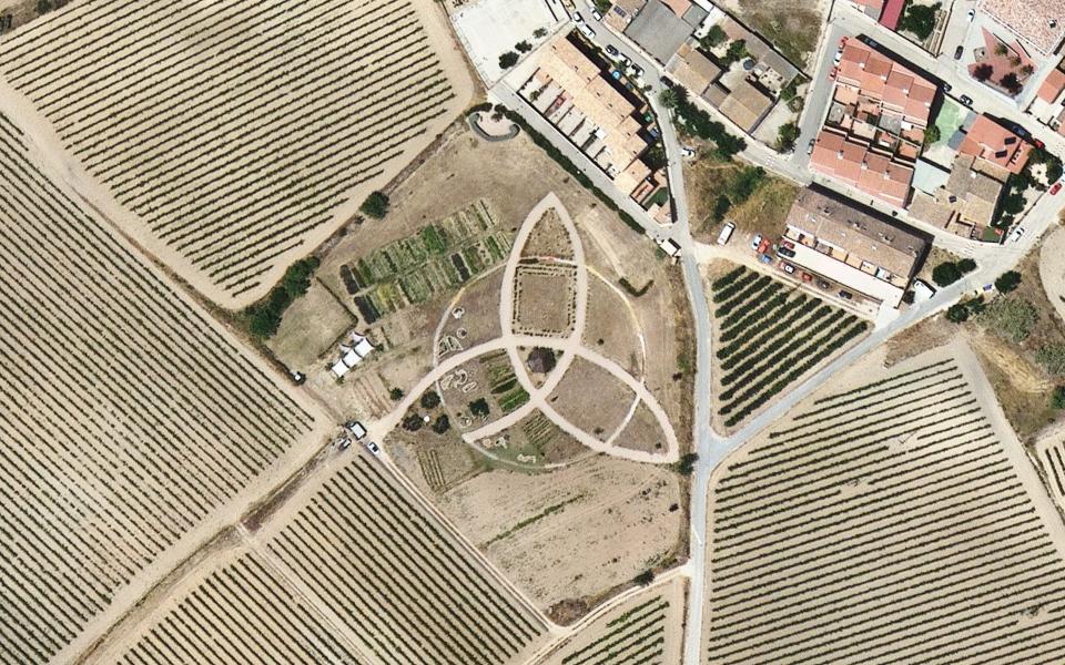 Sant Jaume dels Domenys motocross track seen from above