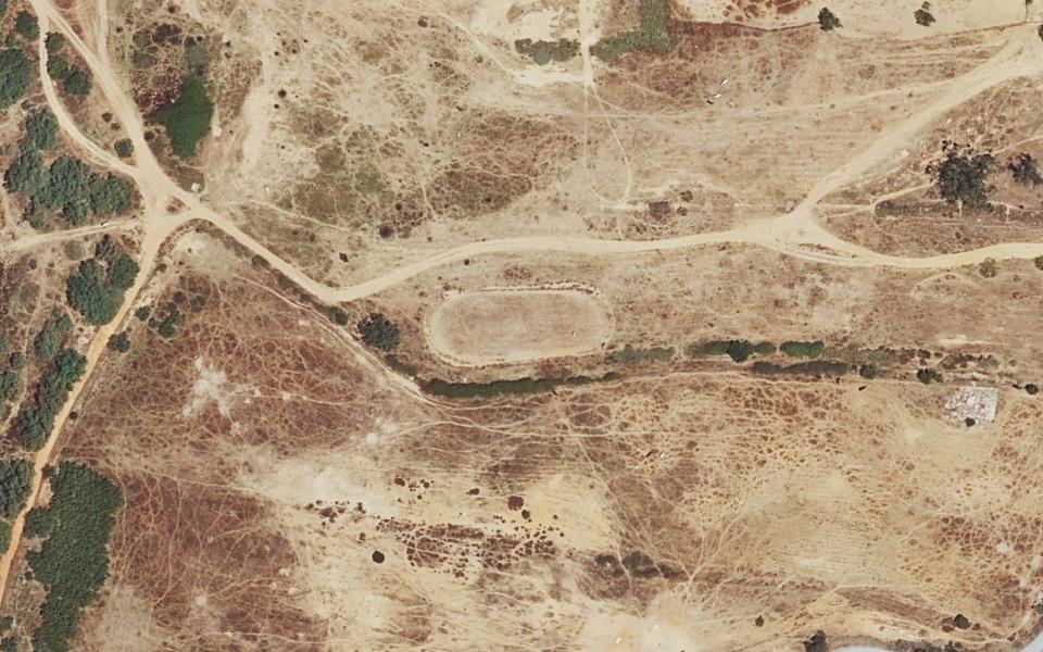Mini Motocross seen from above
