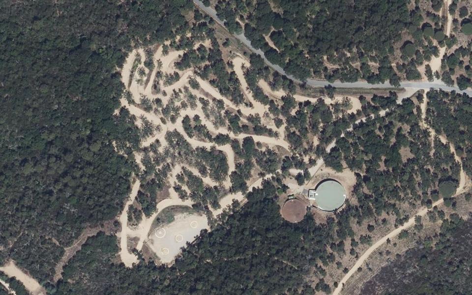 Circuit de motocross de Cogolin seen from above