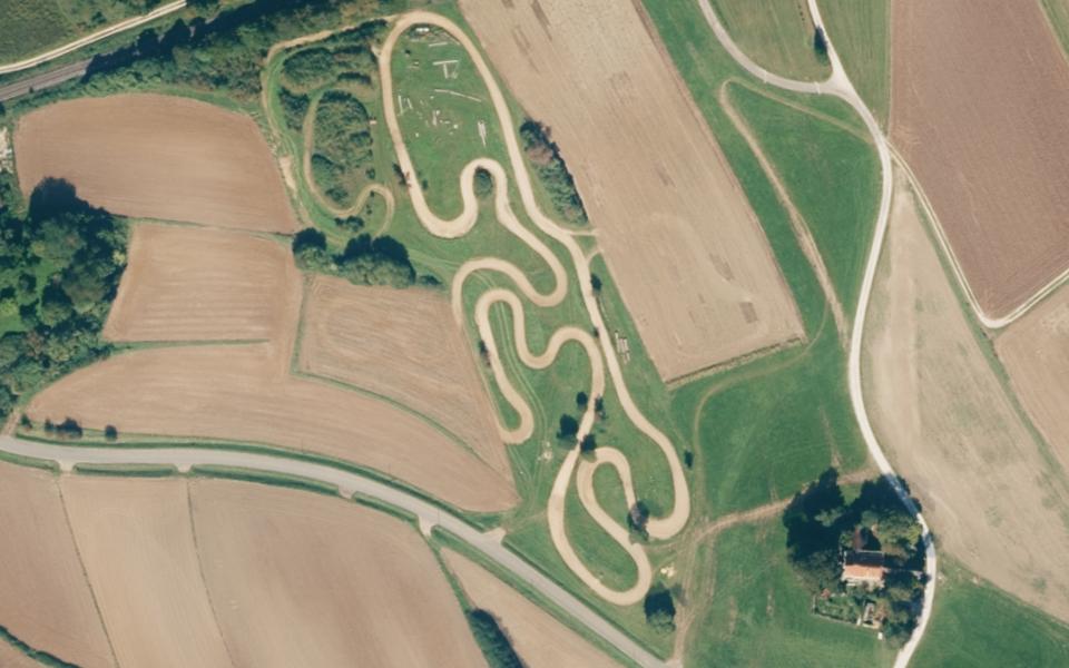 Terrain de motocross d’Etzelwang vu du ciel